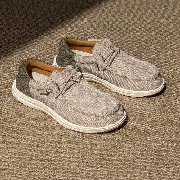 〽️Men\'s Sand/Green Bruno Marc Arch Support Casual Loafers Comfortable Shoes main image 9